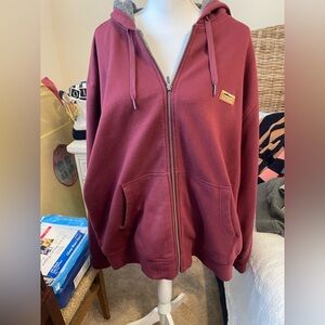 L.L. Bean Red and Gray hoodie. Size XXL.